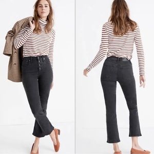 Madewell CALI Faded Black Wash Bootcut Jeans Sz. 27